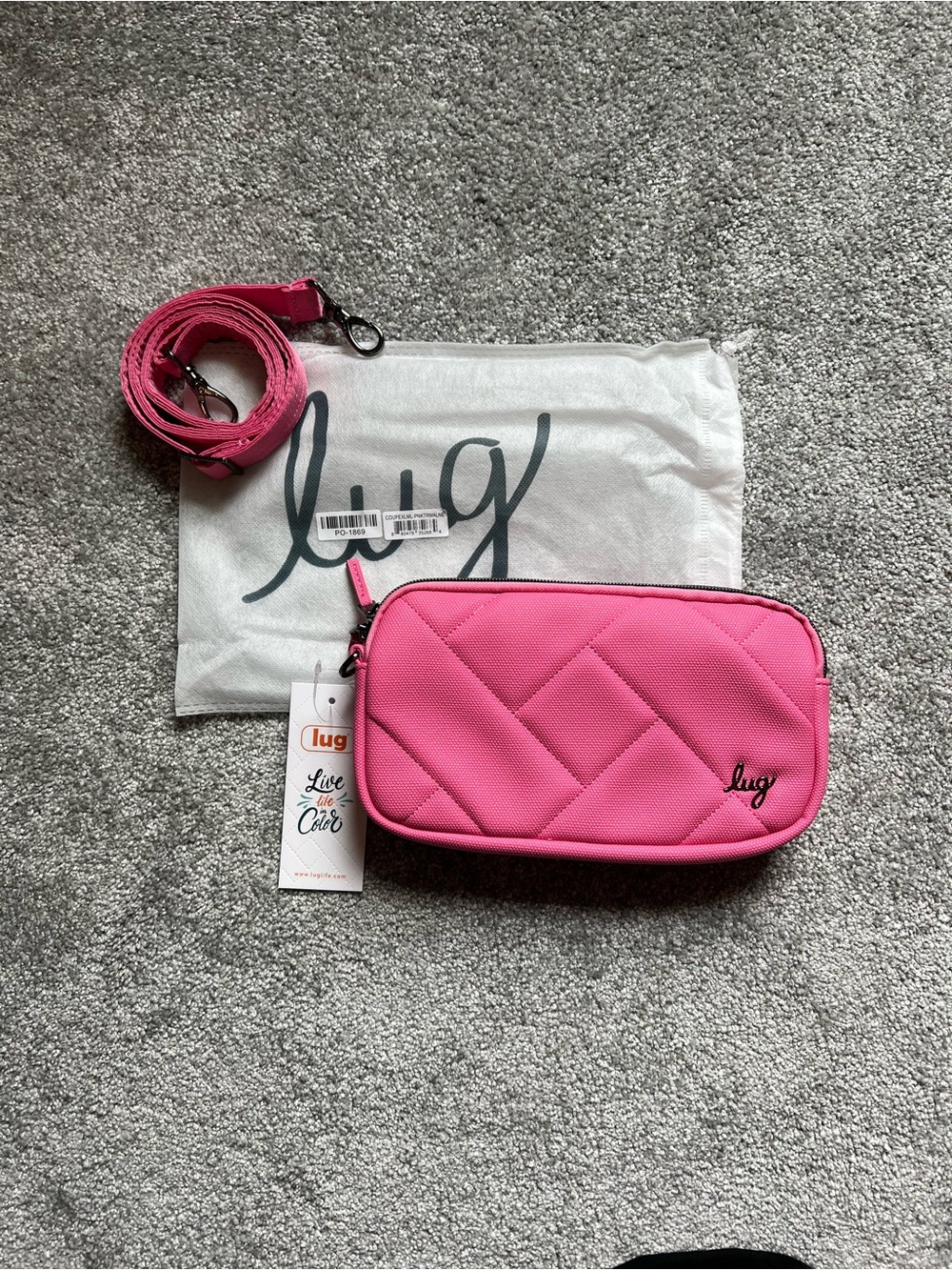 Lug coupe xl Matt luxe pink tourmaline NWT